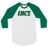 1STAR Emerald Logo 3/4 Sleeve Raglan T-Shirt